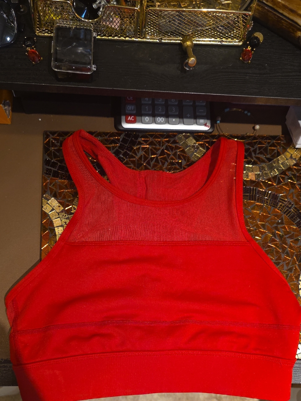 ZYIA Red Sports Crop Tank